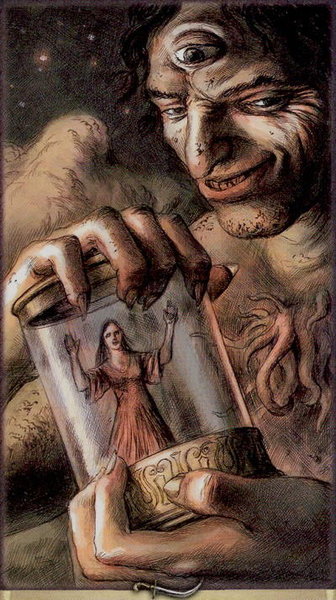 8 of Swords from Dark Grimoire Tarot