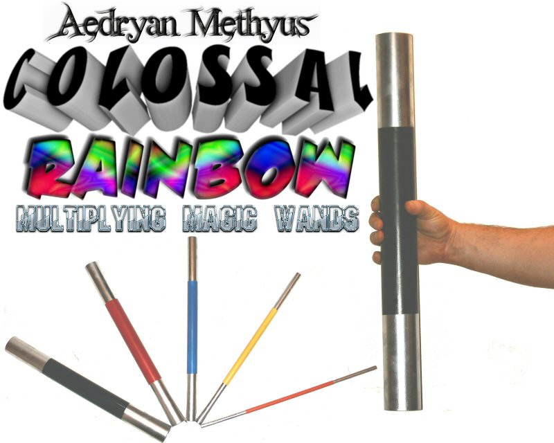 Colossal Rainbow Multiplying Nesting Magic Wands Trick